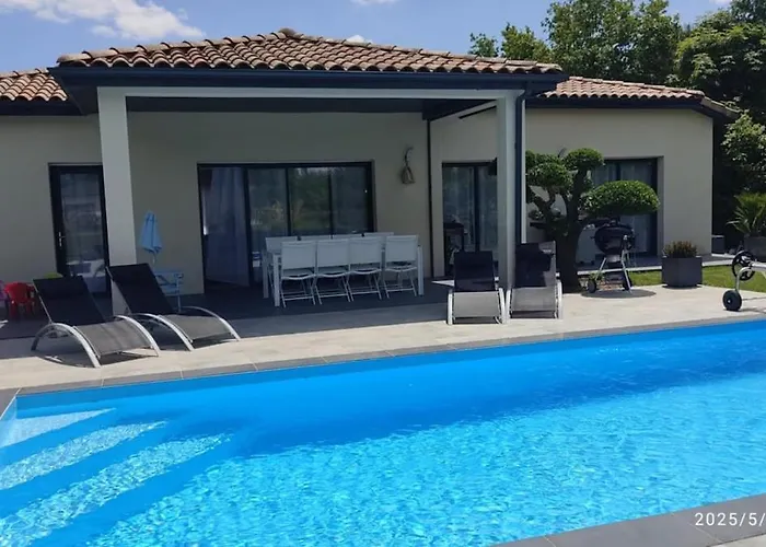 Maison Familiale Avec Piscine Lavillapalmyre *